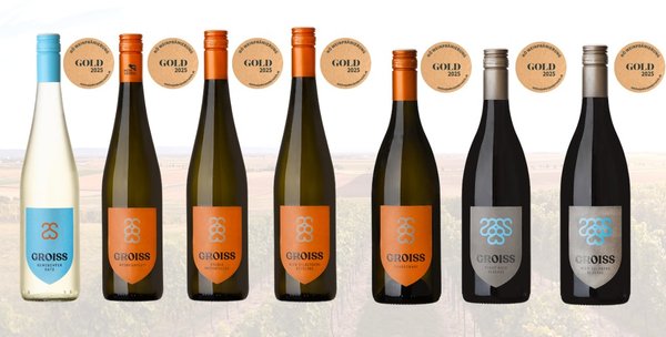 Wir freuen uns über 7x Gold bei der NÖ Wein 2026